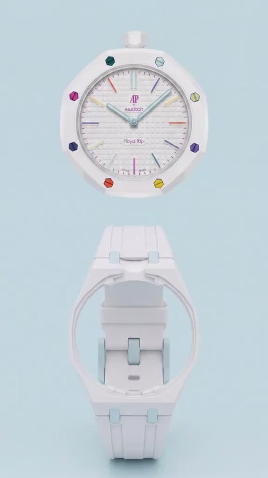HUIT BLANC — Montre Pop Blanche